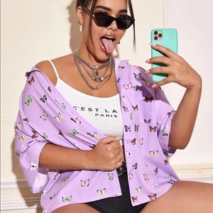 Butterfly Button Up